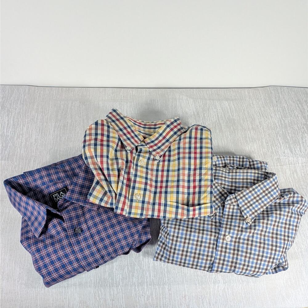 Jos A Banks Dress Shirt Bundle Mens Extra Large Multicolor - Lot of 3